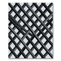 Monochrome Interlocking Diagonal Stripes Rug