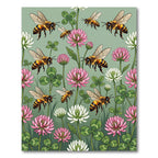 Buzzy Bee and Clover Meadow Garden Rug