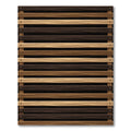 Rustic Horizontal Plank Striped Texture Rug