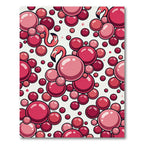 Pink Flamingo Bubble Cluster Rug