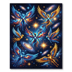 Celestial Angelic Nebula Cosmic Galaxy Rug