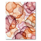 Ethereal Blush Orchid Fluid Swirls Rug