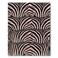 Abstract Blush Pink Zebra Stripe Rug