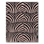 Abstract Blush Pink Zebra Stripe Rug