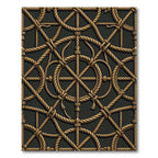 Nautical Rope Netting Arrangement Rug