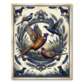 Vintage Field Pheasant and Labrador Illustration Rug