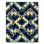 Deep Blue Chain Link Rug