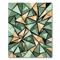 Sage and Sand Geometric Prism Rug