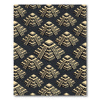 Aztec Pyramid Geometric Cream Charcoal Rug