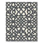 Gray Intertwined Knotwork Classic All Over Rug