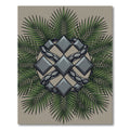 Tropical Serpent and Diamond Geo Rug
