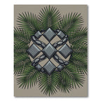 Tropical Serpent and Diamond Geo Rug