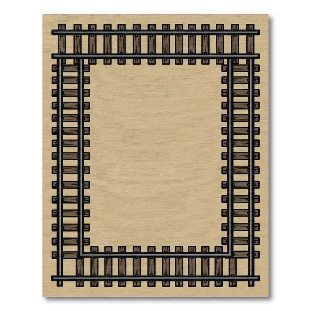 Rustic Railroad Tie Frame Accent Rug