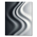 Monochrome Abstract Liquid Wave Surface Rug