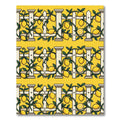 Bright Sunny Lemon Vine Garden Fence Rug