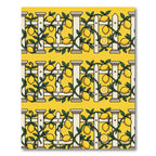 Bright Sunny Lemon Vine Garden Fence Rug