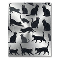 Black Cats Silhouettes Throughout Rug