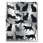 Black Cats Silhouettes Throughout Rug