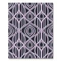 Lavender Art Deco Interlocking Geometric Rug