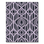 Lavender Art Deco Interlocking Geometric Rug