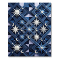Celestial Blue Nova Moon Blanket Rug