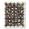 Rustic Barn Wood Lattice Texture Rug