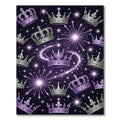 Radiant Purple Celestial Crown Tapestry Rug