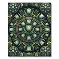 Green Floral Medallion Harmony Rug