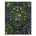 Emerald Academic Heraldic Scholastic Emblem Rug