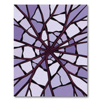 Crimson Branch Radiating Stained Glass Rug