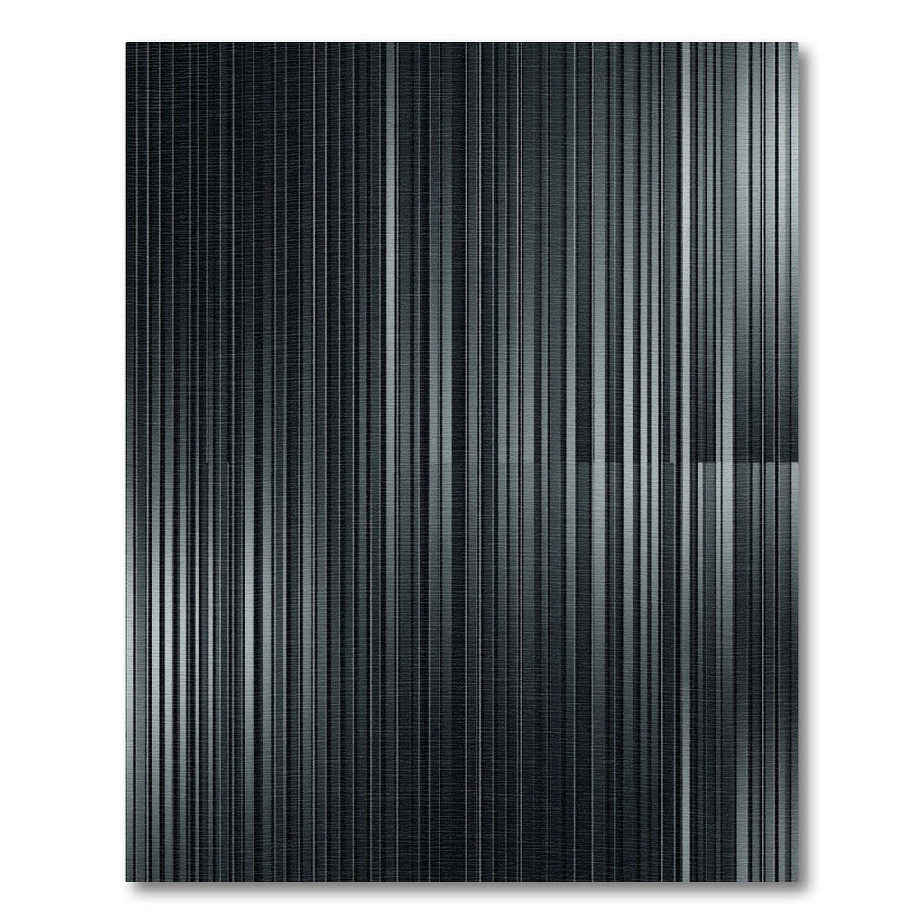 Modern Charcoal Vertical Stripe Rug