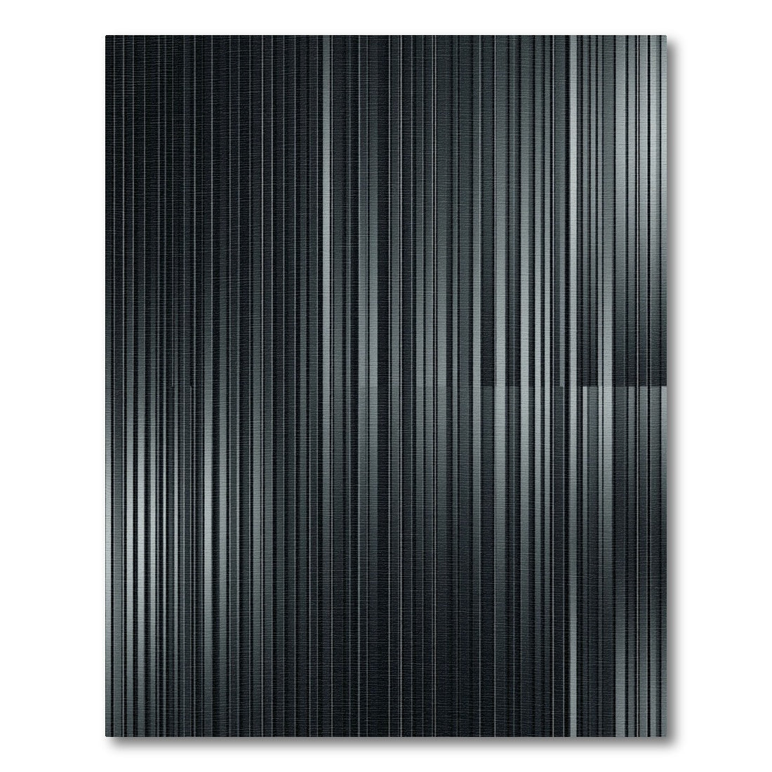 Modern Charcoal Vertical Stripe Rug