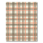 Terracotta Brown Cream Plaid Harmony Rug