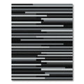 Monochromatic Horizontal Stripe Abstract Rug