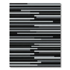 Monochromatic Horizontal Stripe Abstract Rug