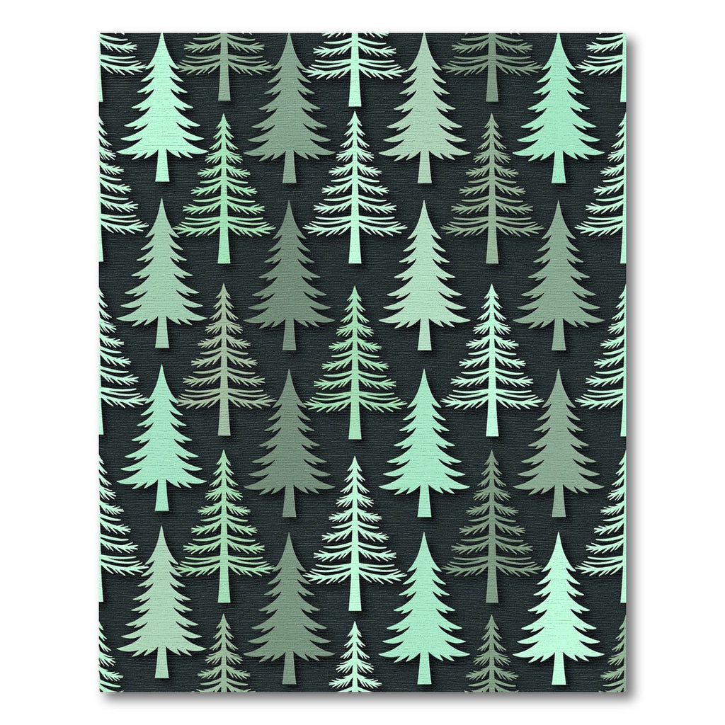 Minimalist Sage Green Evergreen Forest Rug