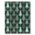 Minimalist Sage Green Evergreen Forest Rug