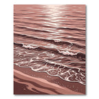 Rose Gold Water Ripple Accent Rug