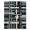 Geometric Monochrome Intersecting Layered Lines Rug