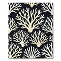 Cream Coral Black Repeat Rug