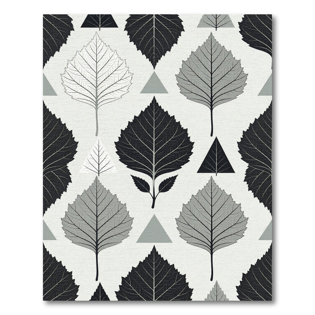 Monochromatic Leaf and Triangle Geometric Rug