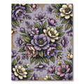 Elegant Lavender Floral Bouquet Arrangement Rug