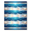 Ocean Waves with Seashells and Sand Rug