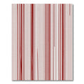 Deep Red Vertical Stripes Rug