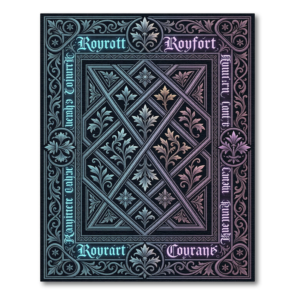 Victorian Floral Interlace Ornamental Rug