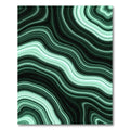 Deep Teal Swirling Agate Lines Rug