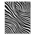 Monochromatic Abstract Zebra Stripe Rug