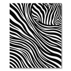 Monochromatic Abstract Zebra Stripe Rug