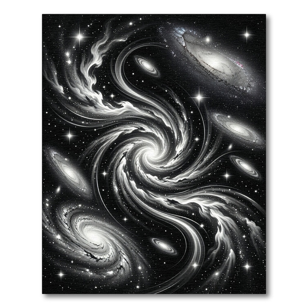 Cosmic Swirl Galaxy Nebula Night Rug
