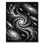 Cosmic Swirl Galaxy Nebula Night Rug
